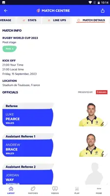 Rugby World Cup 2023 android App screenshot 3